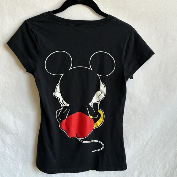 Disney black Mickey Mouse coming and going tee, size M - Picture 5 of 8